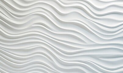 Obraz premium an abstract white background with wavy lines and curves in the center. generative ai