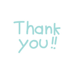 Cloud with thank you word