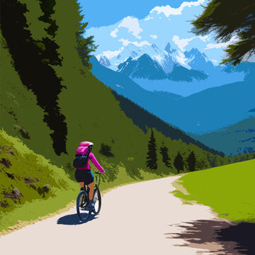 mountain bike ride