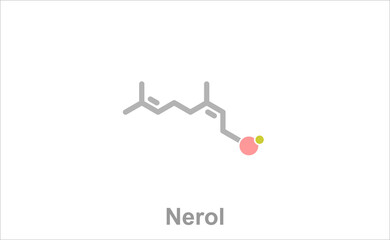 Simplified formula icon of nerol.