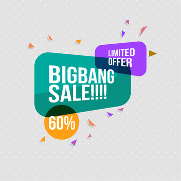 Flat Colorful Big Band Sale Background