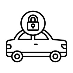 Locked Car Icon