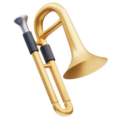 Trombone Music Tools 3D illustration