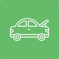 Obraz premium Hood Open Icon