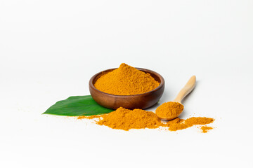 The turmeric powder is a natural herb and is an ingredient for food cooking. The colour of the...