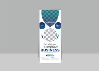Creative Professional Business Rollup Banner Design Template 