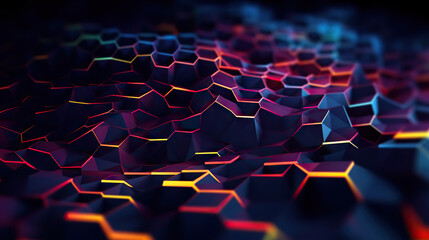 Fototapeta premium Modern digital abstract 3D background