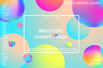 Abstract geometric texture. 3d ball shape gradients for decoration design.