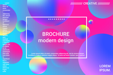 Abstract geometric texture. 3d ball shape gradients for decoration design.