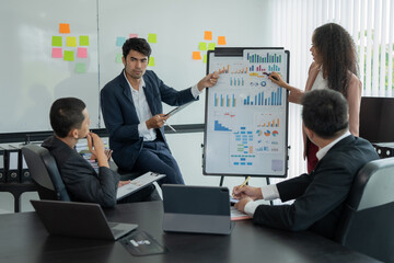 Asia business meeting   consultations of business people in the company's meeting room. 