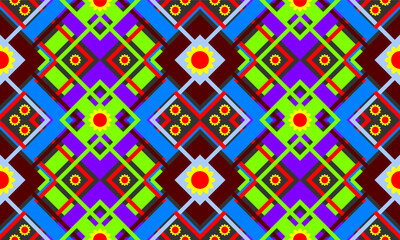 seamless geometric pattern with shapes