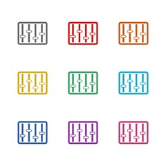 Volume icon adjust sound. Color set