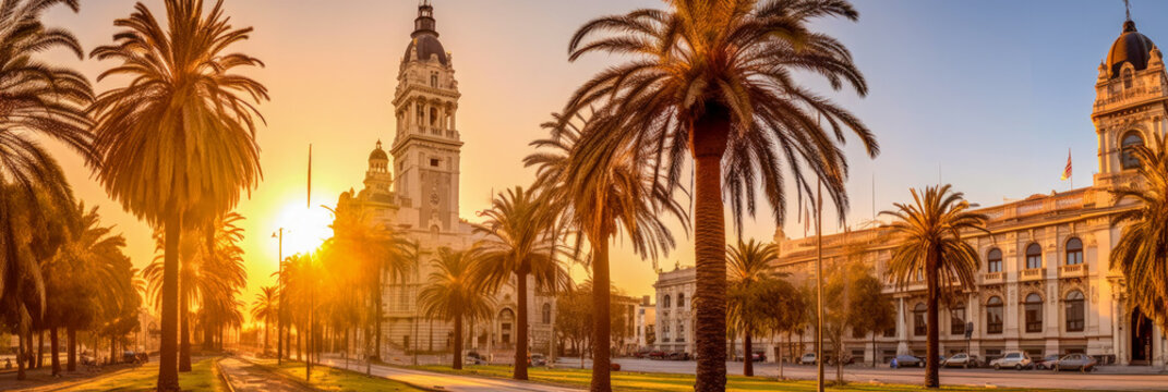 Montevideo panorama Uruguay - Generative AI