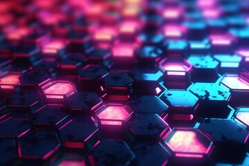 Fototapeta premium abstract background with hexongon polygon
