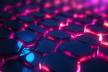 Fototapeta premium abstract background with hexongon polygon