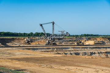 Schaufelradbagger im Tagebau