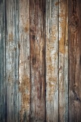 Naklejka premium rustic wooden planks with aged surface, created with generative ai