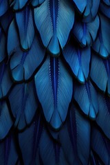 close-up of blue butterfly wings pattern, created with generative ai