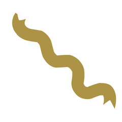 Ribbon Gold Illustration 