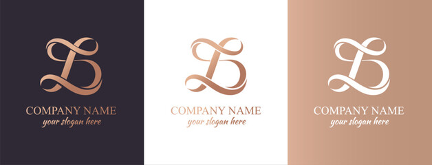 L logo. LD DL letter logo template elements. personal monogram. Vector elegant logo. letter L logo design letter L luxurious