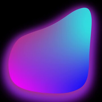 glowing neon shapes png