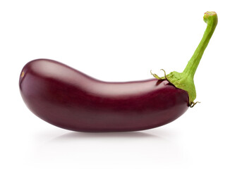 Eggplant vegetable isolated on white background