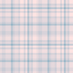 Seamless check pattern of fabric vector texture with a tartan background textile plaid.