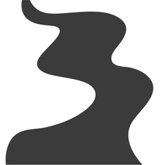 Illustration of paved road