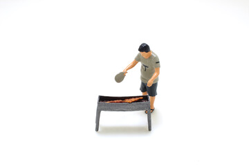 the mini of fat boy figure with barbecue