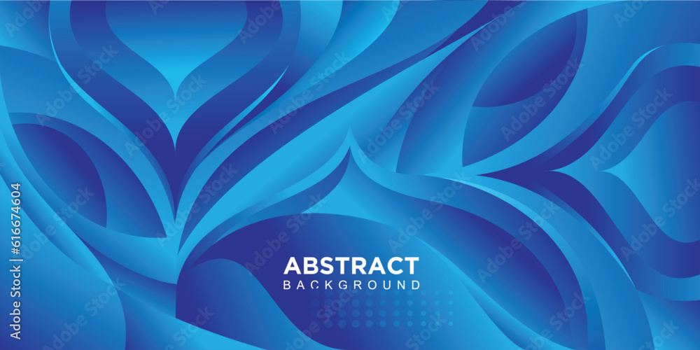 Wall mural Abstract banner gradient vector with blue color design