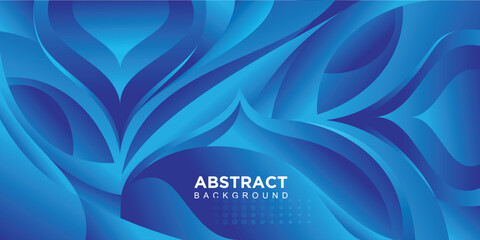 Abstract banner gradient vector with blue color design