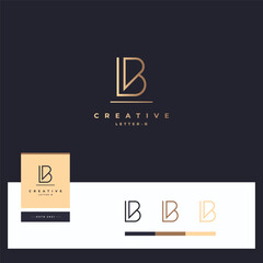 Letter B logotype vector designs