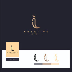 Fototapeta premium Letter i Logotype vector designs