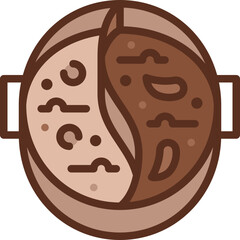 hot pot two tone icon