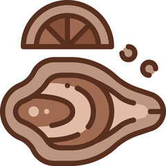 oyster two tone icon