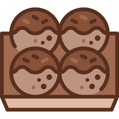 takoyaki two tone icon
