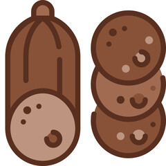 salami two tone icon