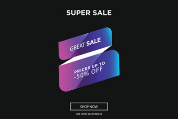 Free vector realistic sale background with ripped paper