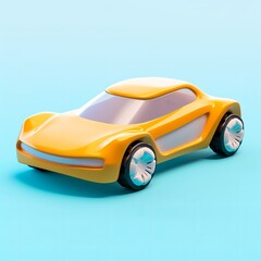 3d isolated illustration of car
