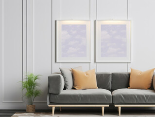 Mockup Frame In Farmhouse Living Room , Mockups Design 3D, HD