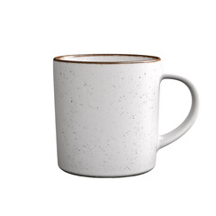 Ceramic mug isolated on transparent background 