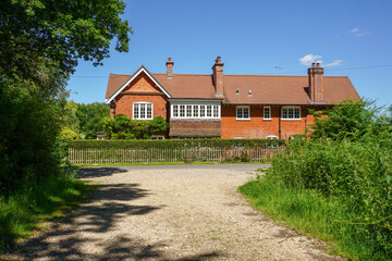 Fototapeta na wymiar House in rural countryside. 