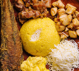 Traditional Moldavian hominy porridge