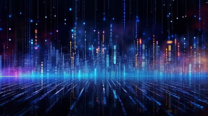 abstract digital ai future technology , hitech background, minimal design concept, generative ai