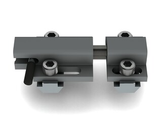 90 Degree Deadbolt - Side Latch 3D model