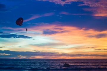 Sunset in Sea