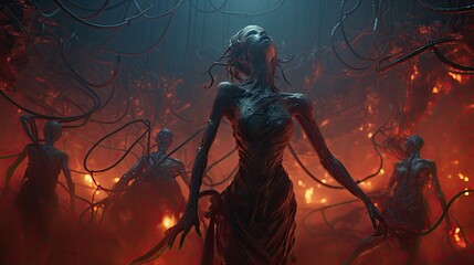 Infernal Visions: Unleashing Monsters from hell. Generative AI