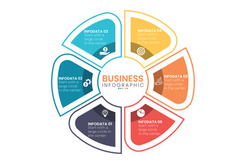 Circular Process Business Infographic Layout
