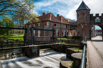 Amersfoort city, monumental and historic city center. Holland.