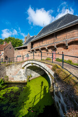 Amersfoort city, monumental and historic city center. Holland.